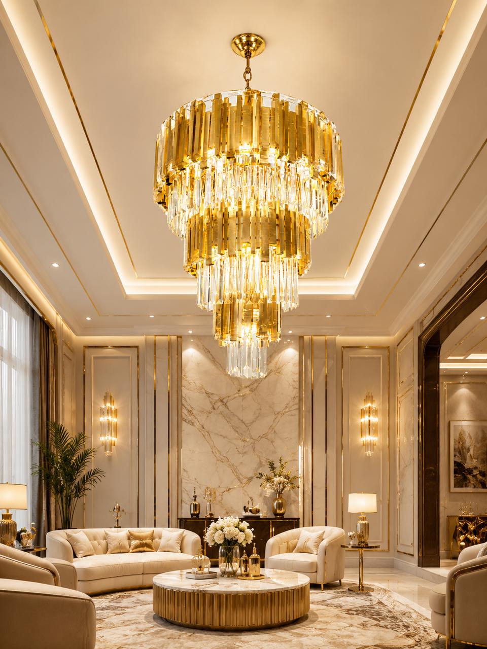 600*400*200mm High Luxury Golden Pop Chandelier