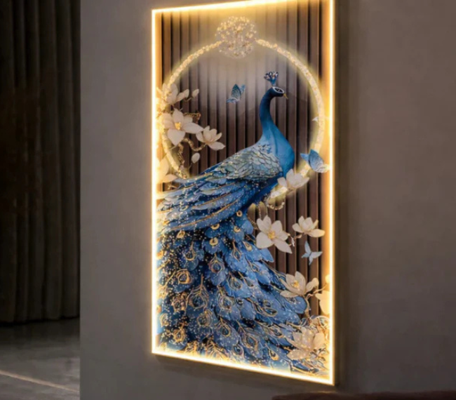 Celestial Peacock – Luxury Wall Art Main image