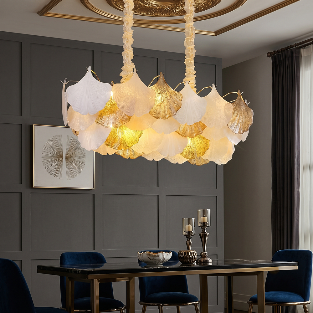 Highly designed Rectangular Crystal Chandelier with Gold Frame – Multi-Tiered Ceiling light