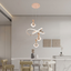 Metal Led Chandelier Hanging Suspension Lamp (3 Hanging diamond), Golden
