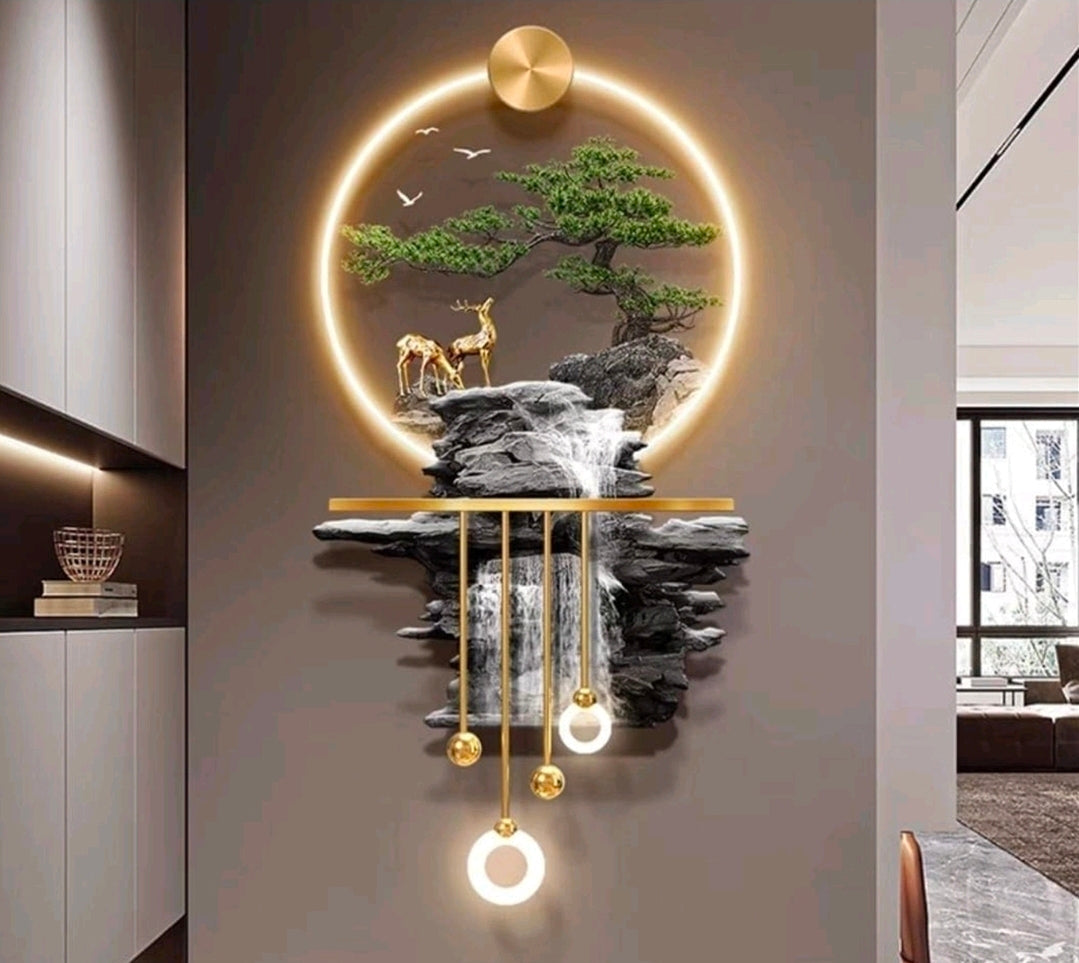 3 D Crystal Wall Décor With LED Lights Main image