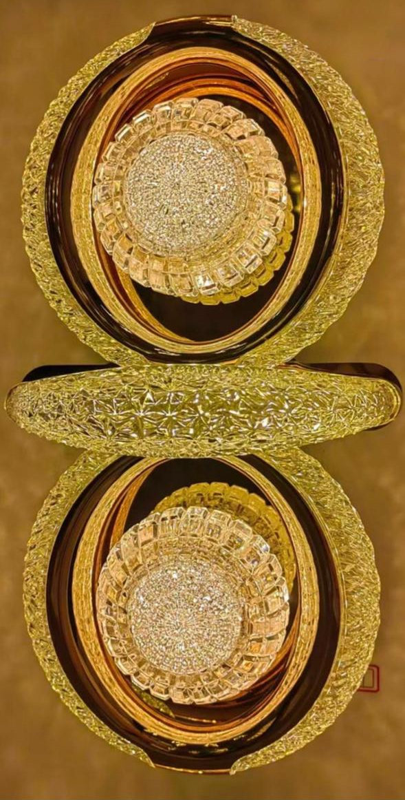 2 Ring Crystal Mirror Finished Big Main image